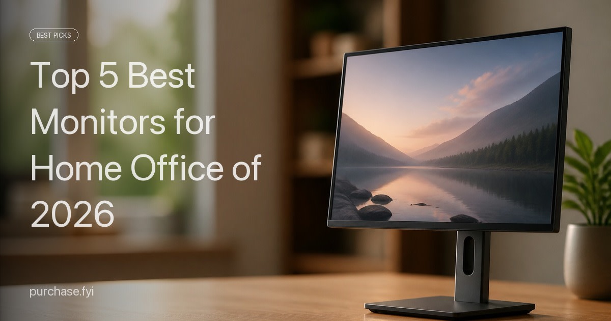 Top 5 Best Monitors for Home Office of 2026