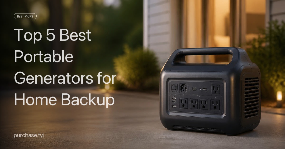 Top 5 Best Portable Generators for Home Backup of 2026