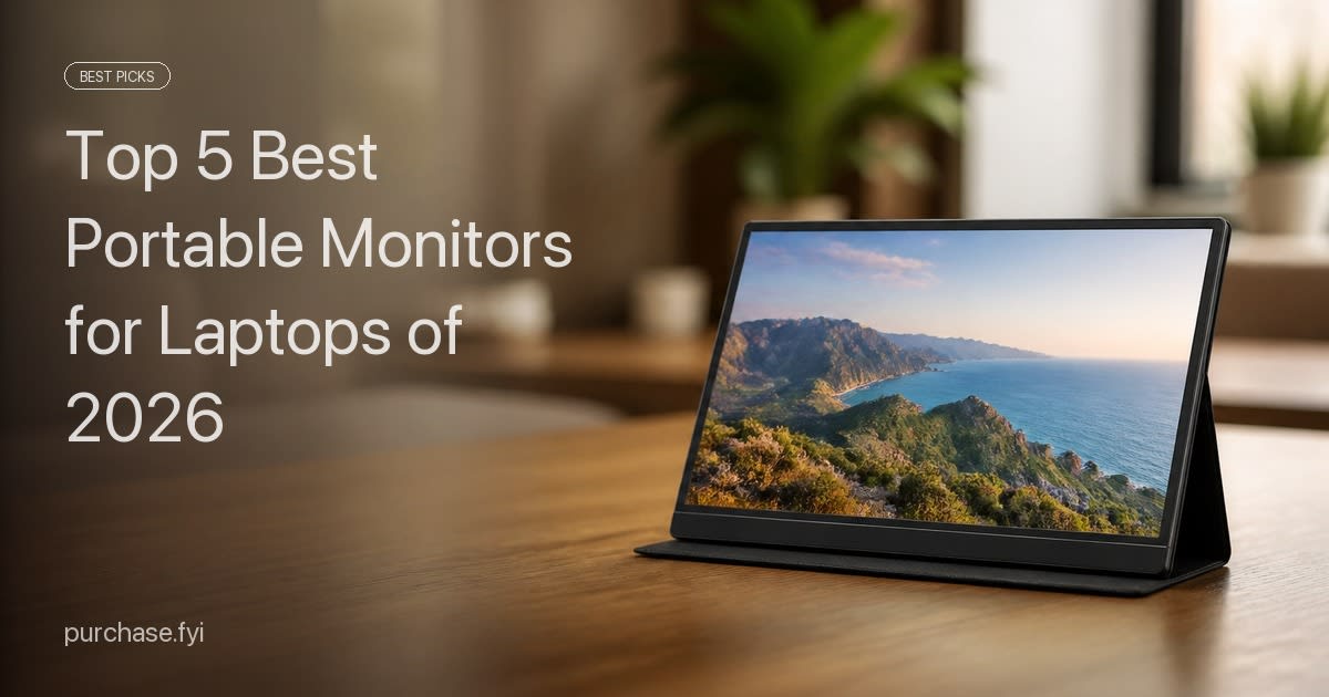 Top 5 Best Portable Monitors for Laptops of 2026