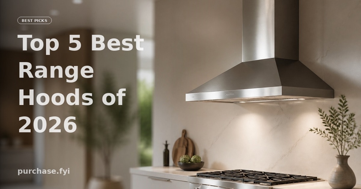 Top 5 Best Range Hoods of 2026