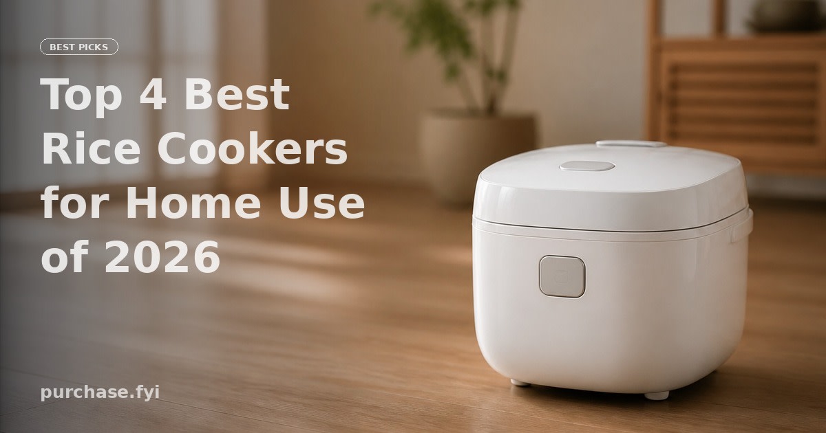 Top 4 Best Rice Cookers for Home Use of 2026