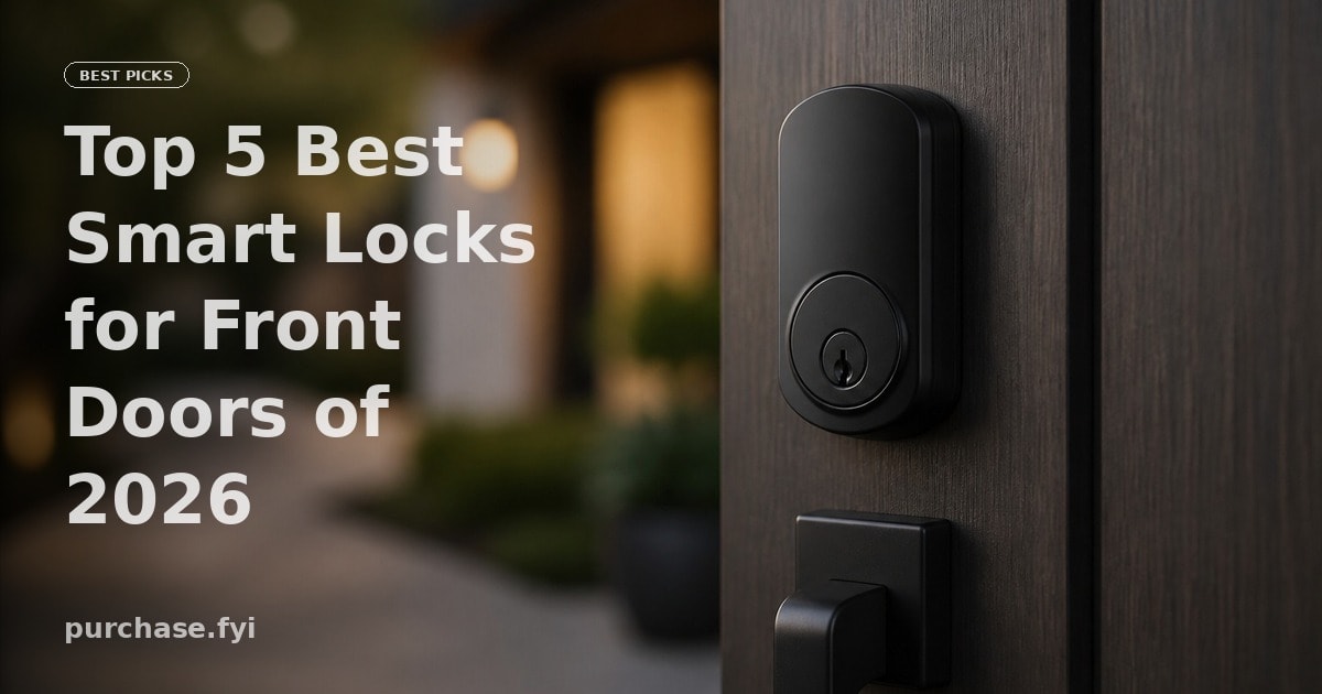 Top 5 Best Smart Locks for Front Doors of 2026