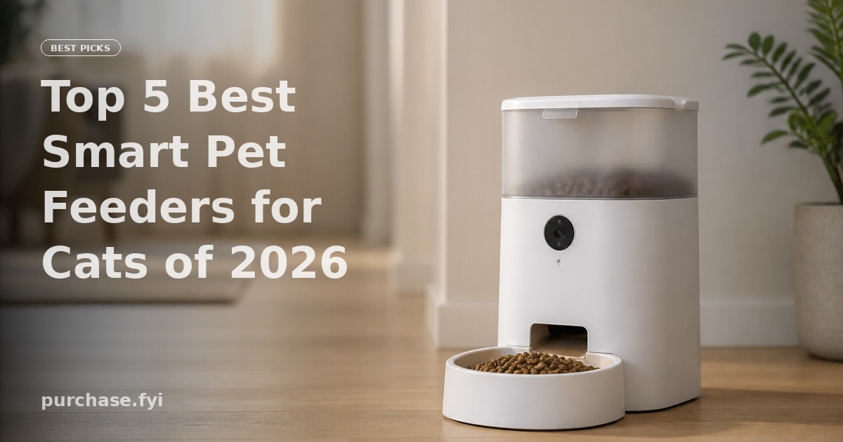 Top 5 Best Smart Pet Feeders for Cats of 2026