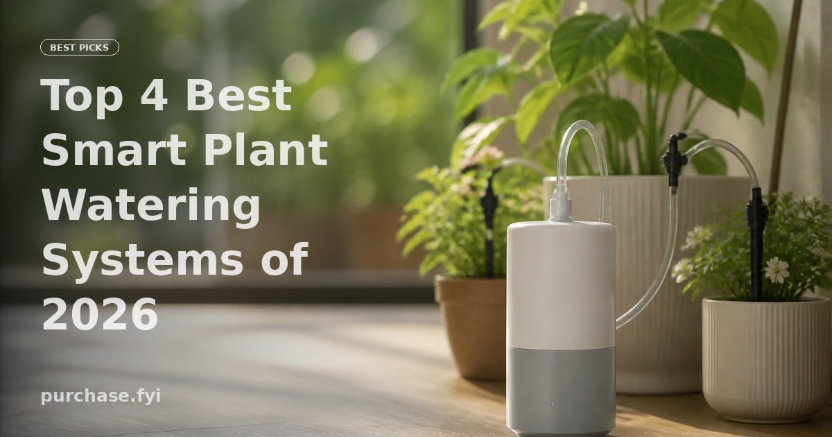 Top 4 Best Smart Plant Watering Systems of 2026