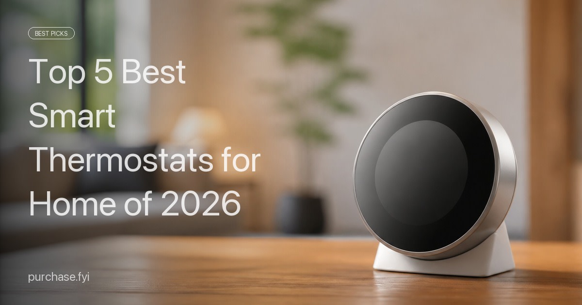 Top 5 Best Smart Thermostats for Home of 2026