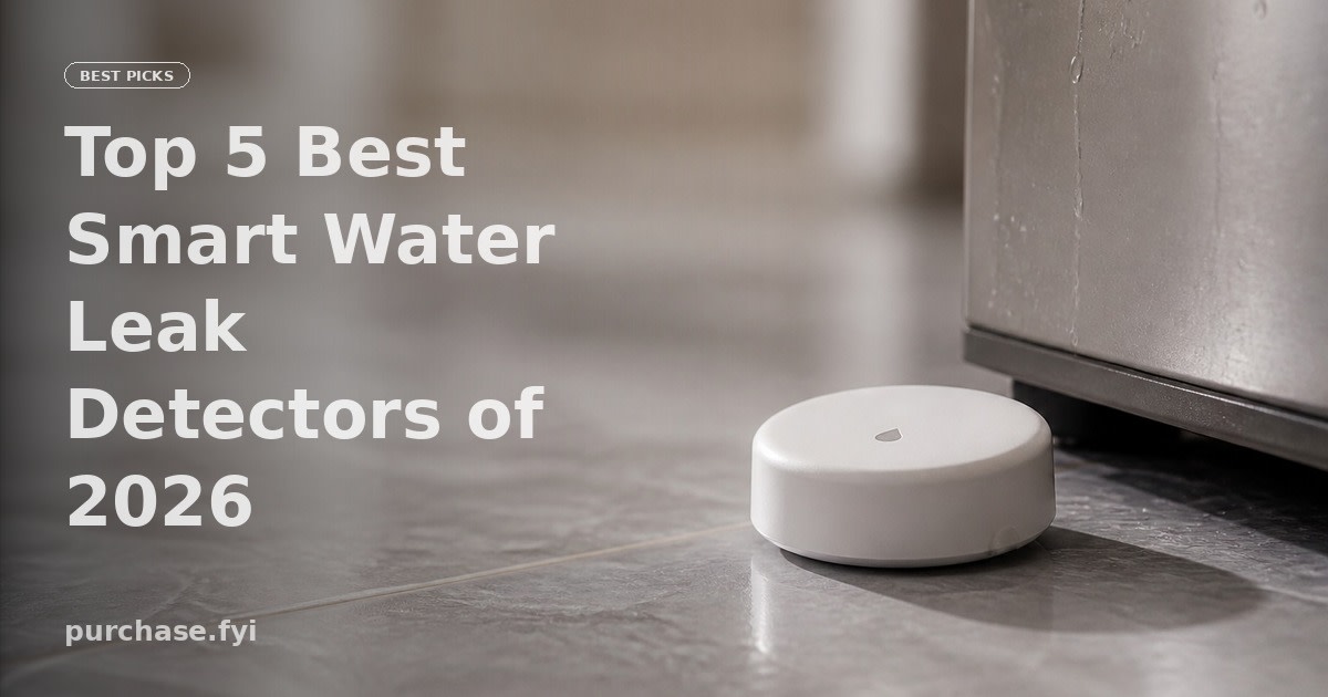Top 5 Best Smart Water Leak Detectors of 2026