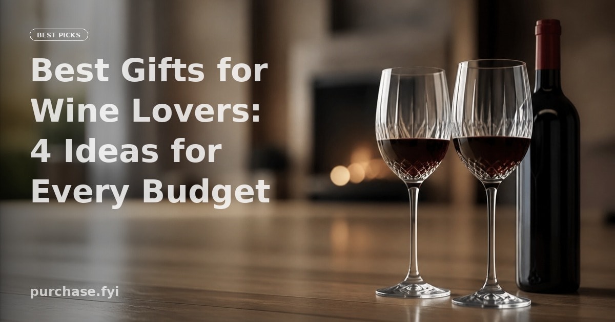 Best Gifts for Wine Lovers: 4 Ideas for Every Budget