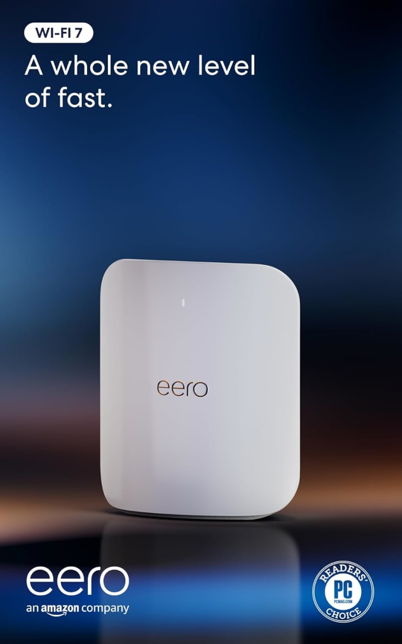 Amazon eero Max 7 WiFi 7 Mesh Router (1-Pack)