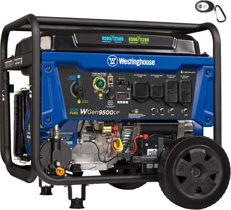 Westinghouse 12500 Watt Dual Fuel Generator