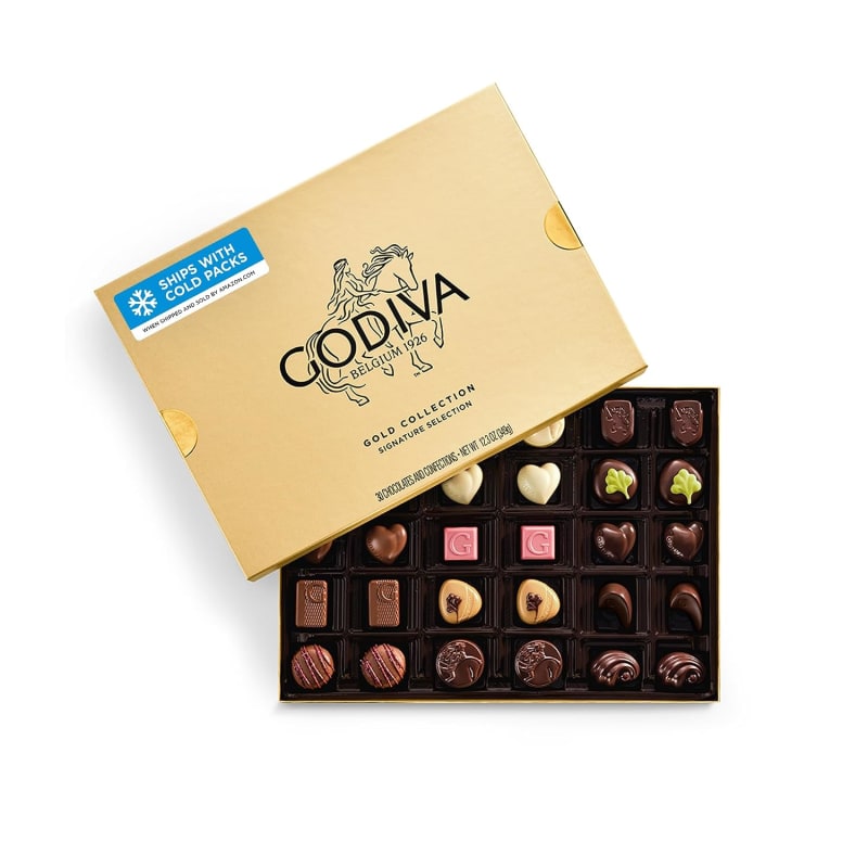 Godiva Gold Assorted Chocolate Gift Box, 30 Pc