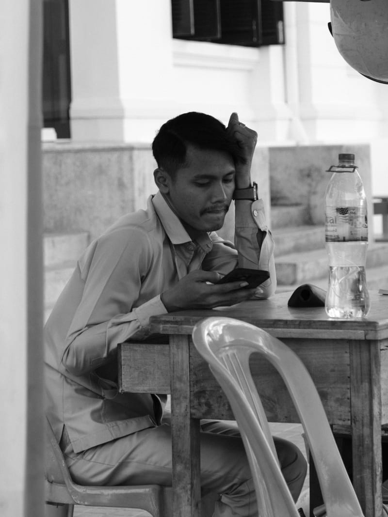 Black and white Asia travel photography — 21