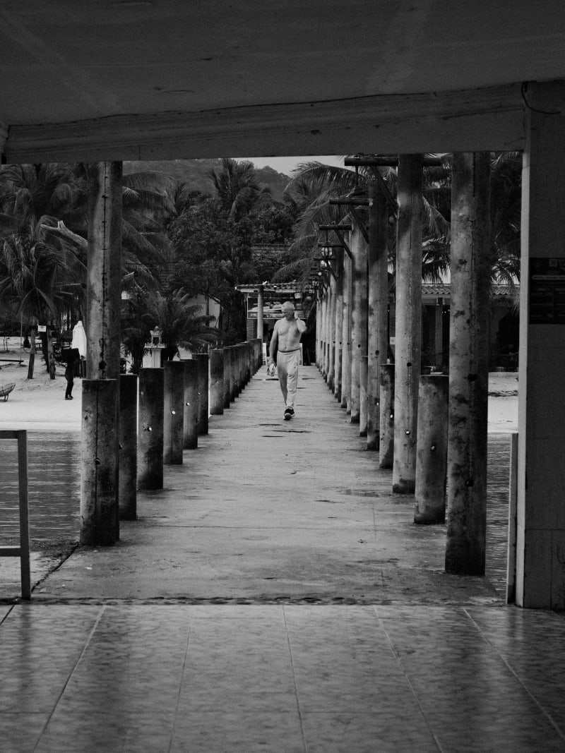 Black and white Asia travel photography — 32