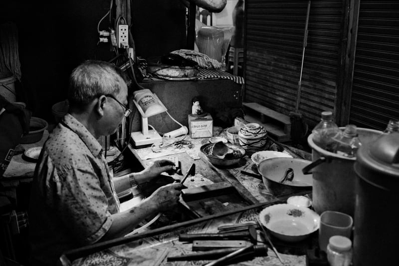 Black and white Asia travel photography — 34