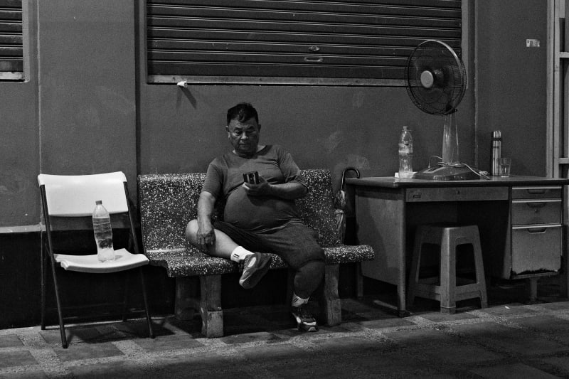 Black and white Asia travel photography — 37