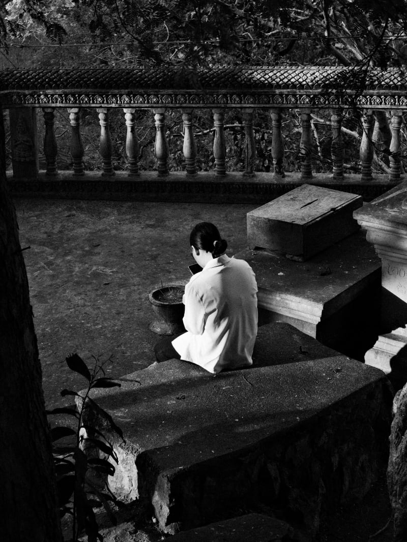 Black and white Asia travel photography — 39