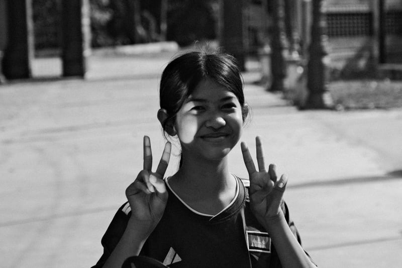 Black and white Asia travel photography — 47