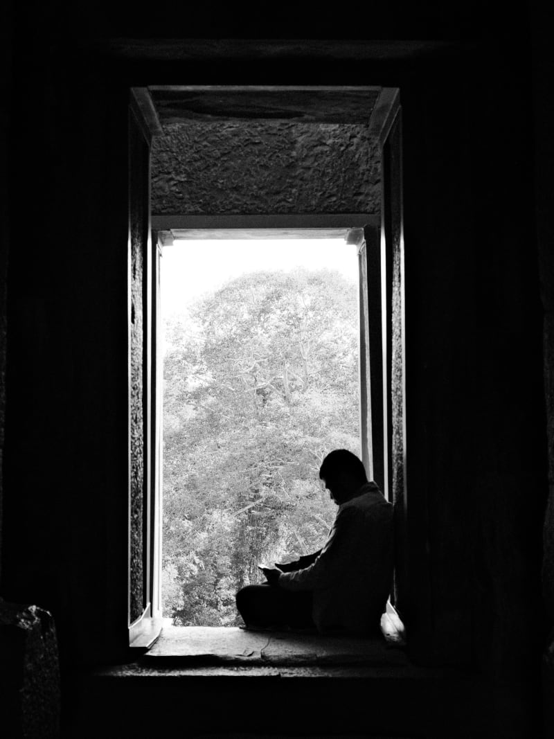 Black and white Asia travel photography — 48