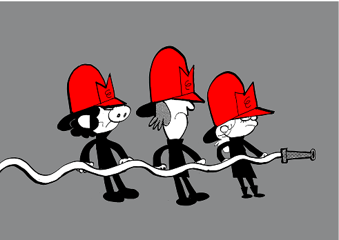 talking heads fire fighters