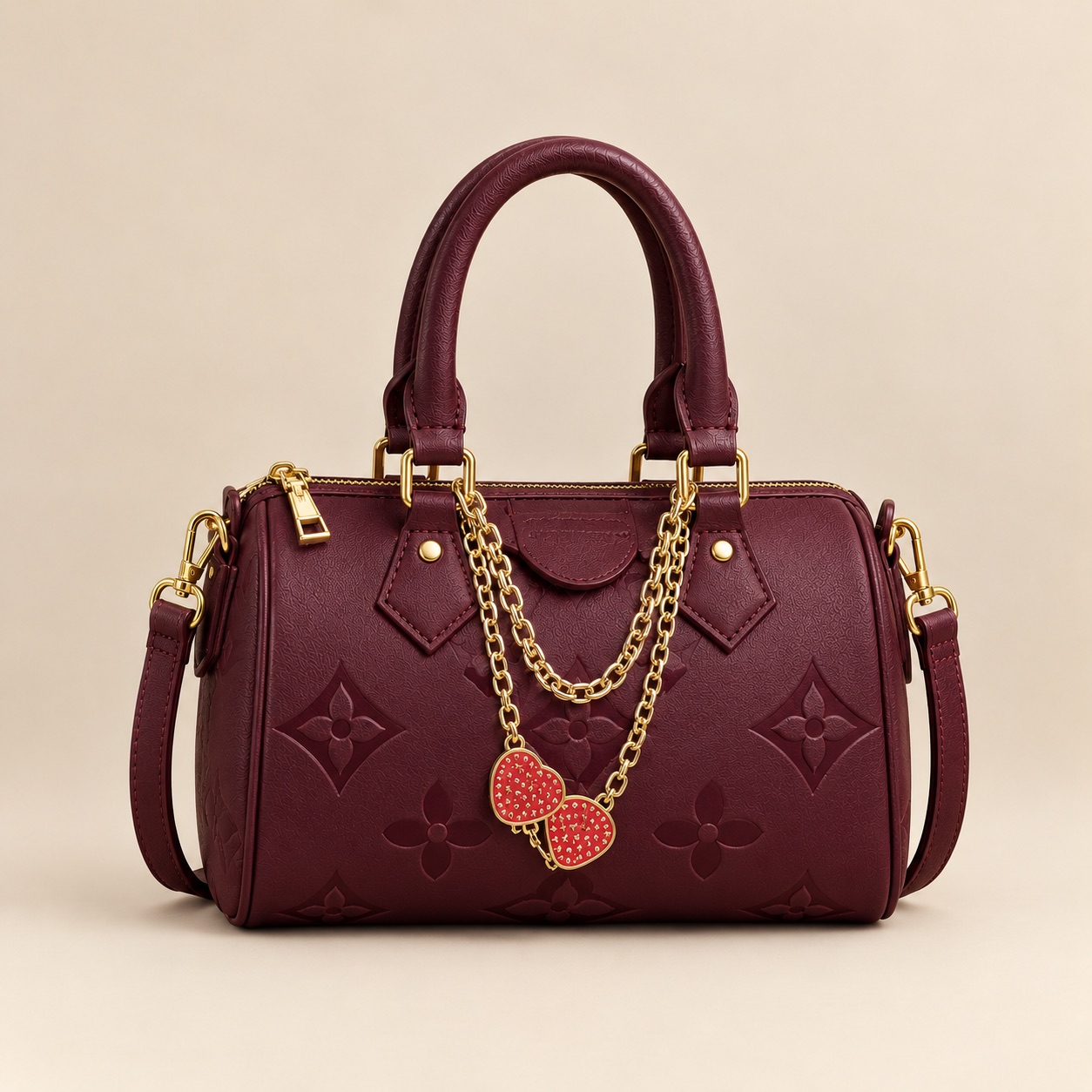 Black Luxury Boston Bag