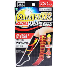 スリムウォーク メディカルリンパ おでかけ用 ハイソックス