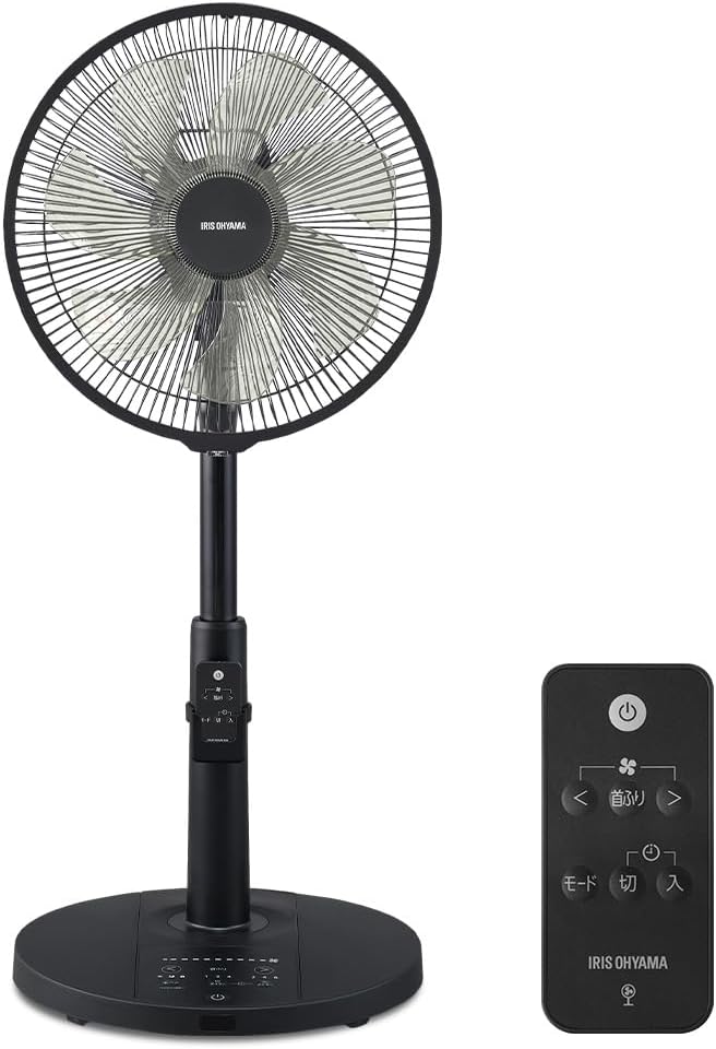 アイリスオーヤマ DCモーター リビング扇風機 AZ-LFD-307L-B