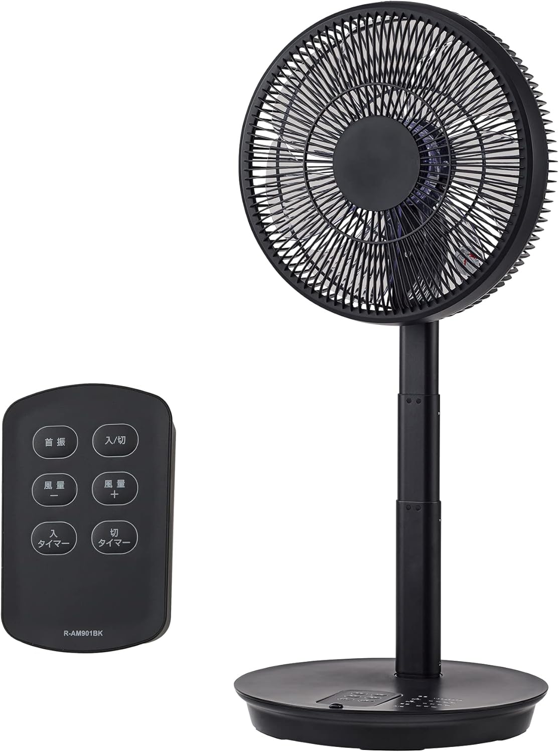 ユアサプライムス DCモーター リビング扇風機 YT-D3493EFR(K)