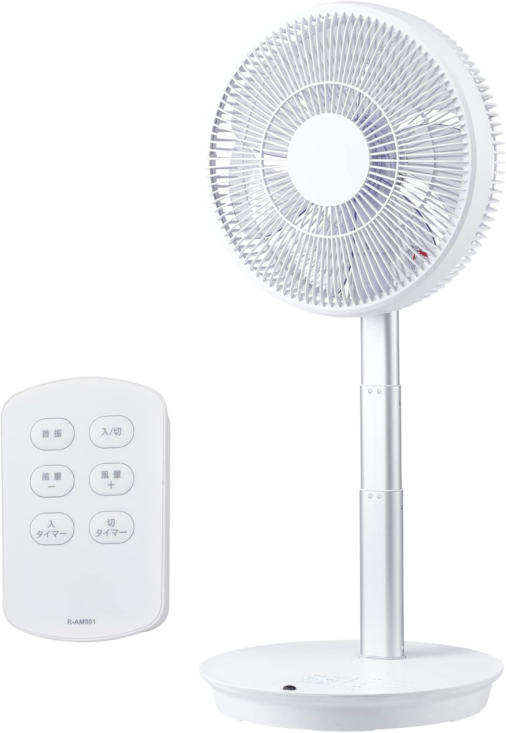 ユアサプライムス DCモーター リビング扇風機 YT-D3493EFR(W)