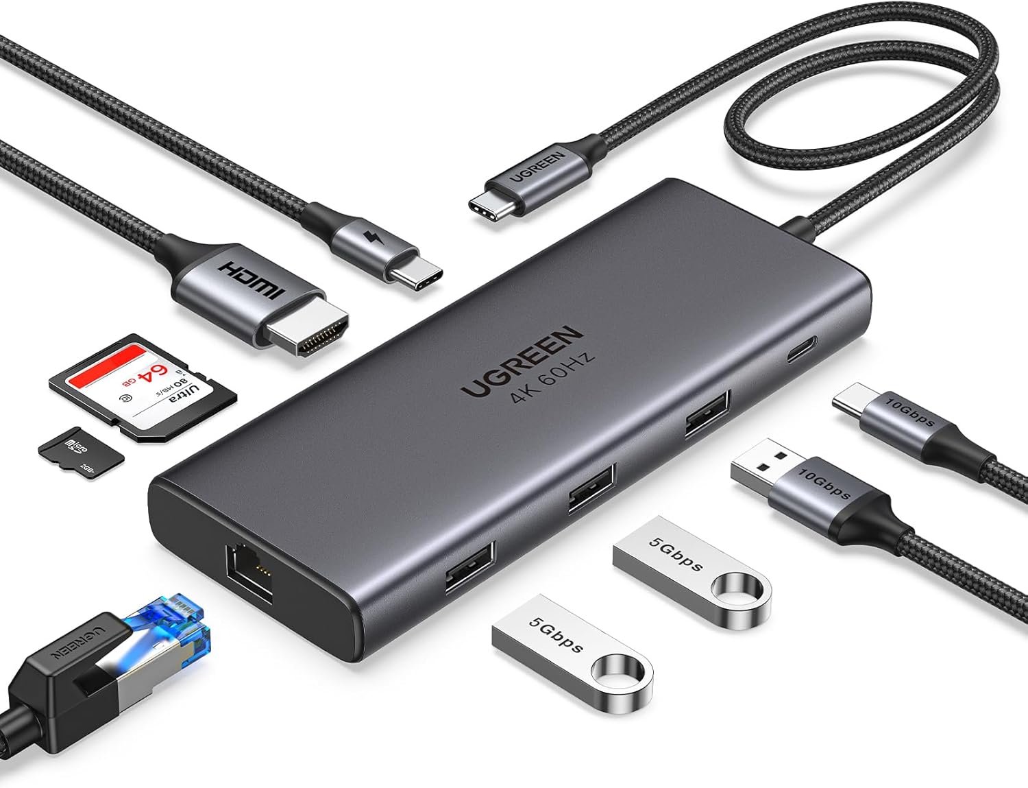 UGREEN Revodok 109 USB Cハブ 9-IN-1