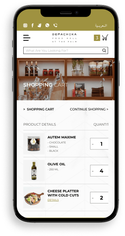 ecommerce website development by GLMA Dubai
