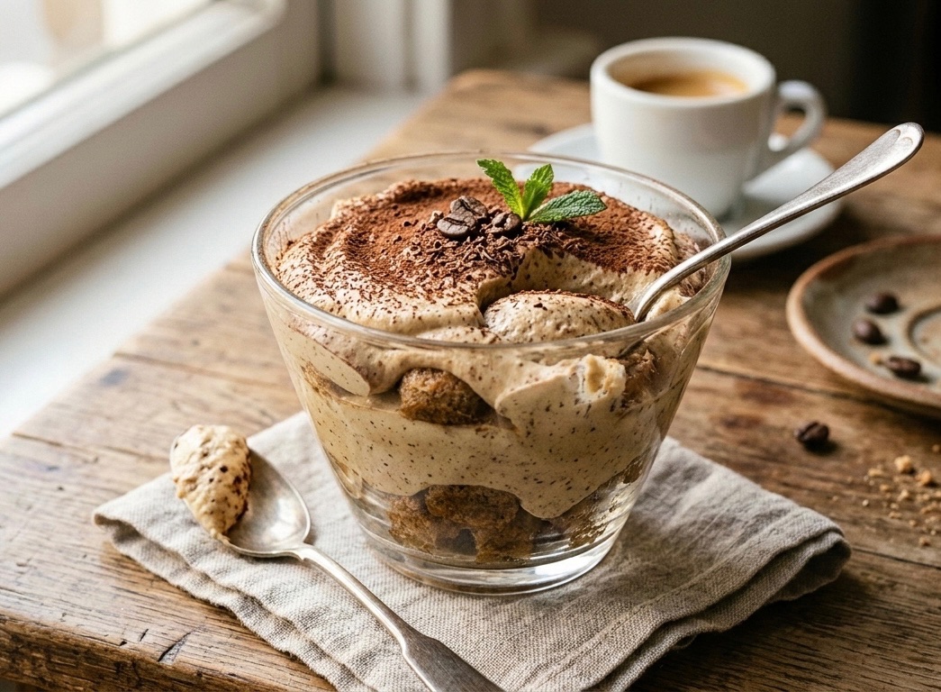 Decadent Espresso Mascarpone Mousse with Coffee-Kissed Ladyfingers