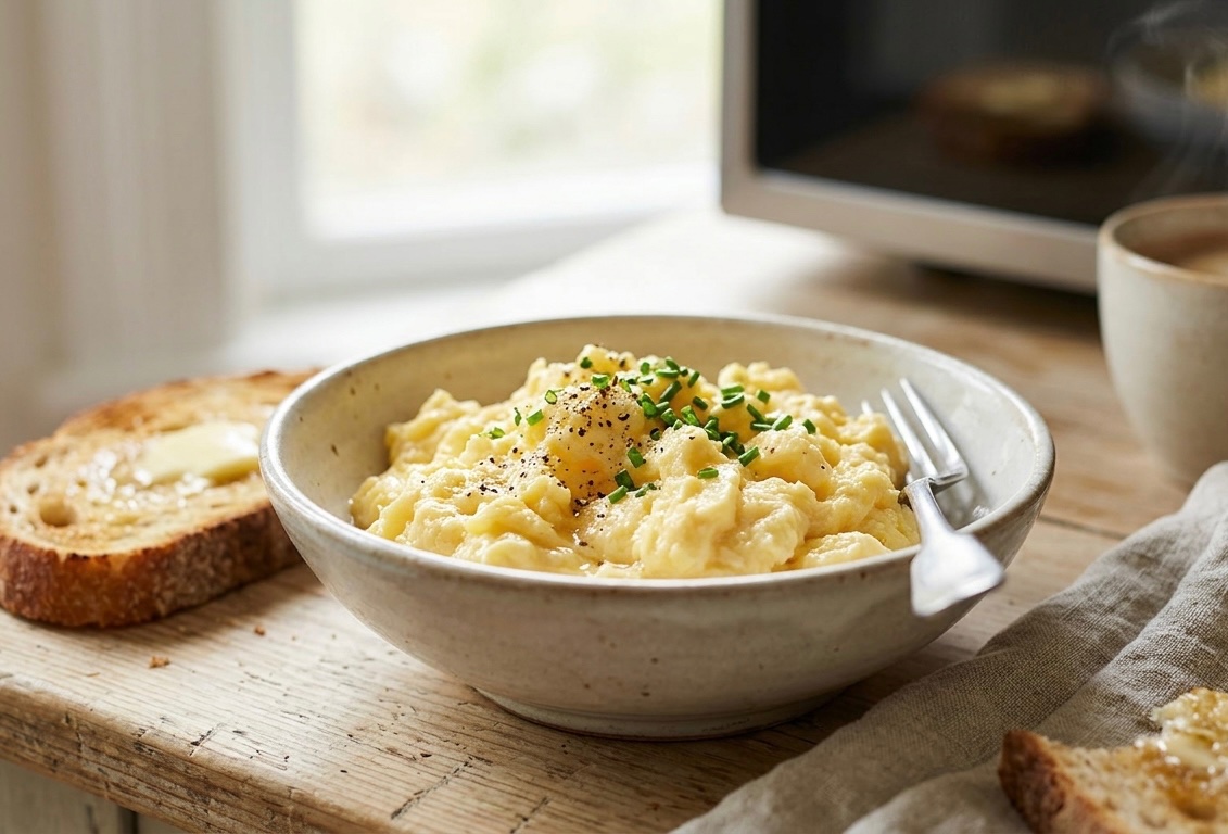 Speedy Scrambled Eggs: The 5-Minute Microwave Marvel