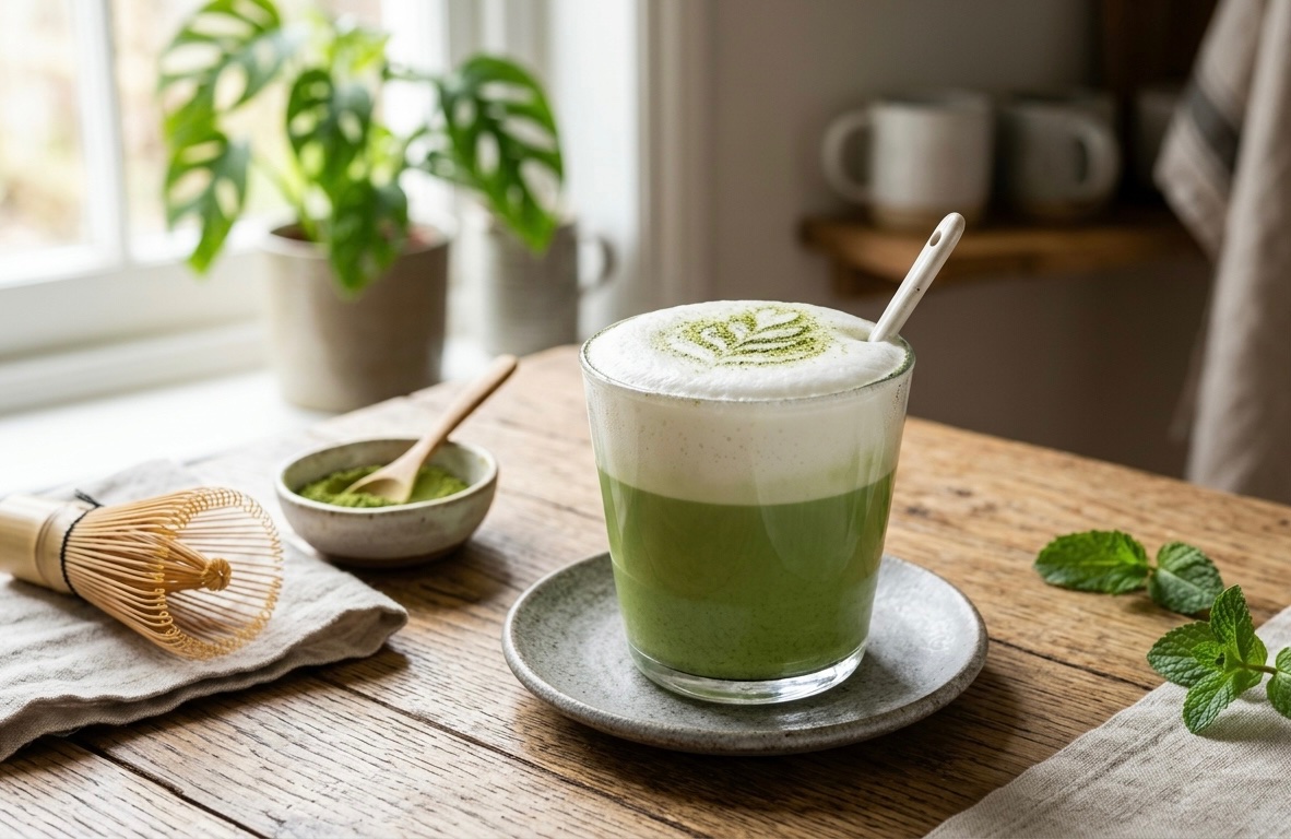 Velvety Matcha Cloud Latte: A Dairy-Free Indulgence
