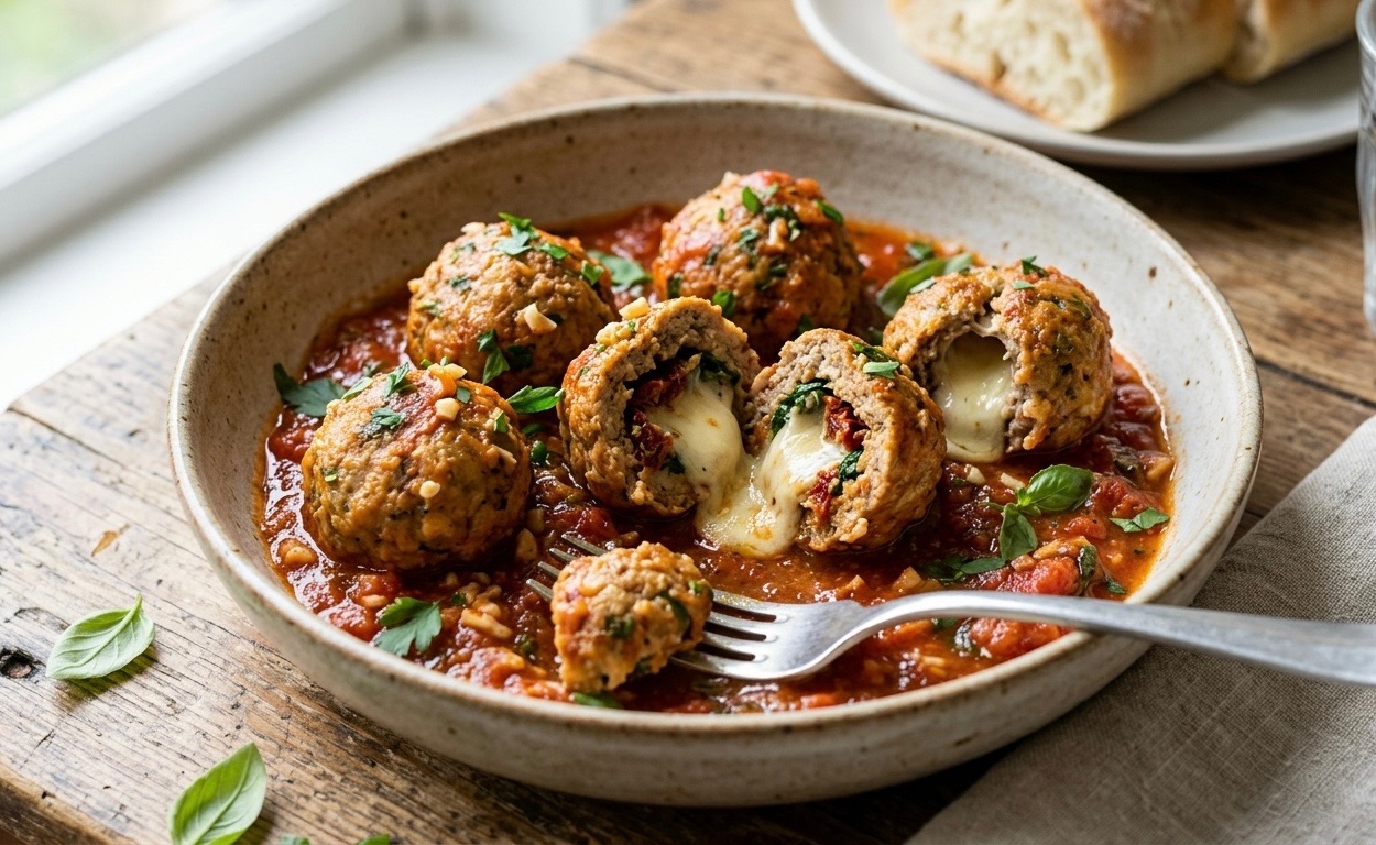 Savory Herb and Garlic Meatballs with a Twist