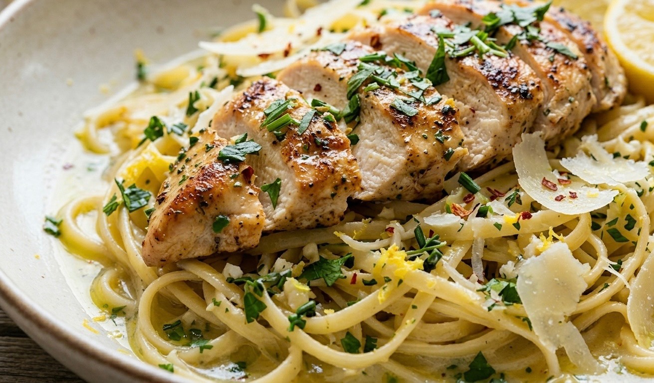 Bright & Zesty Lemon Herb Chicken Linguine