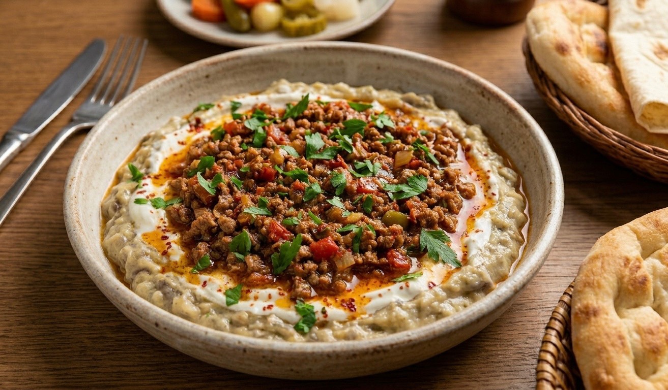Authentic Ali Nazik: Turkish Lamb with Smoky Aubergine Puree