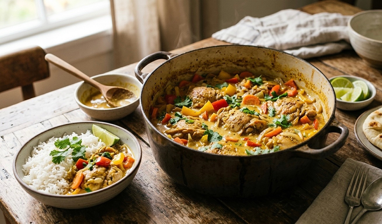 One-Pot Creamy Coconut Chicken Curry: A Quick & Easy Dinner