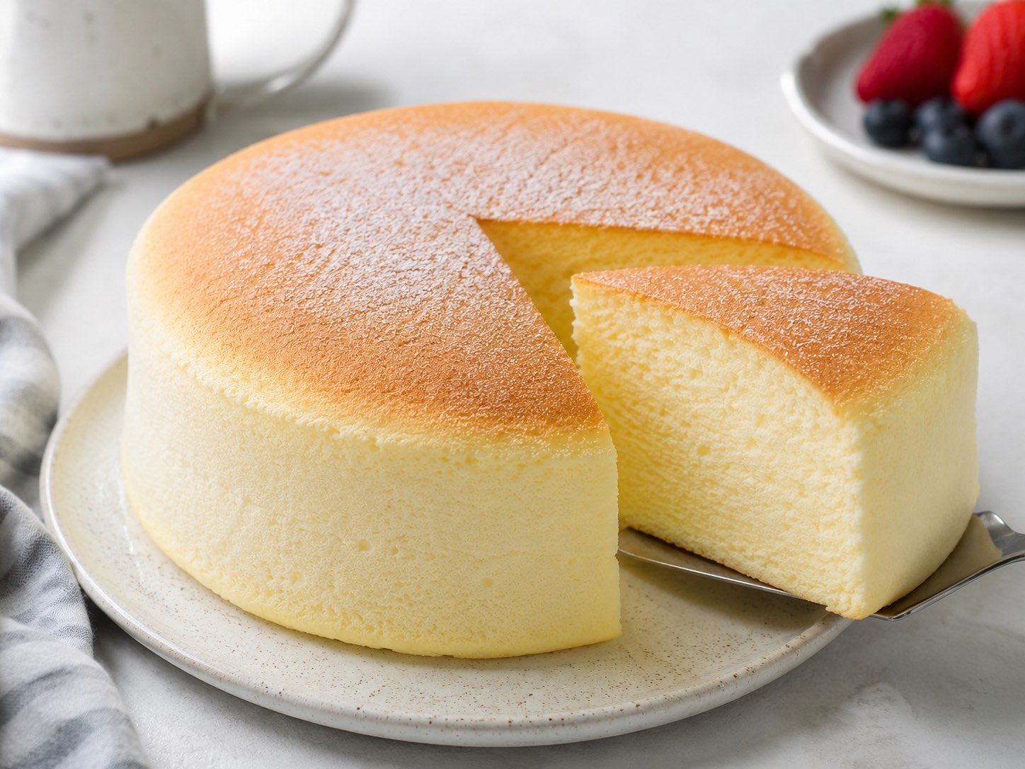 Fluffy Japanese Soufflé Cheesecake: A Jiggly, Cotton-Soft Delight