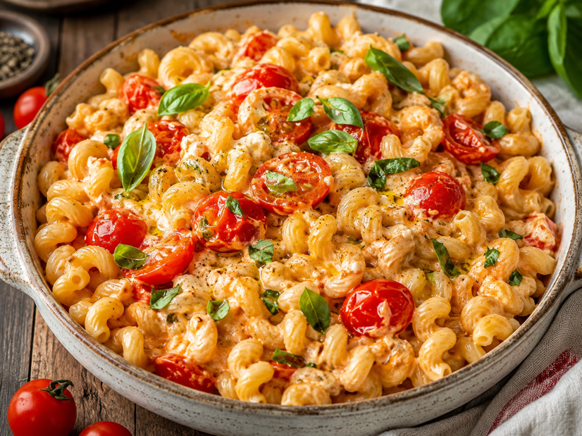 Creamy Cherry Tomato and Baked Feta Pasta