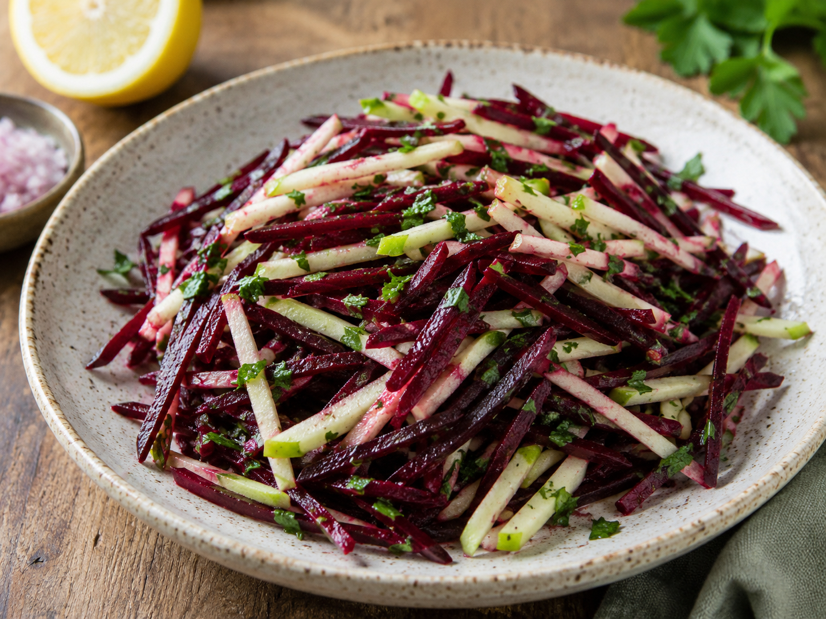 Crisp Raw Beetroot and Apple Salad