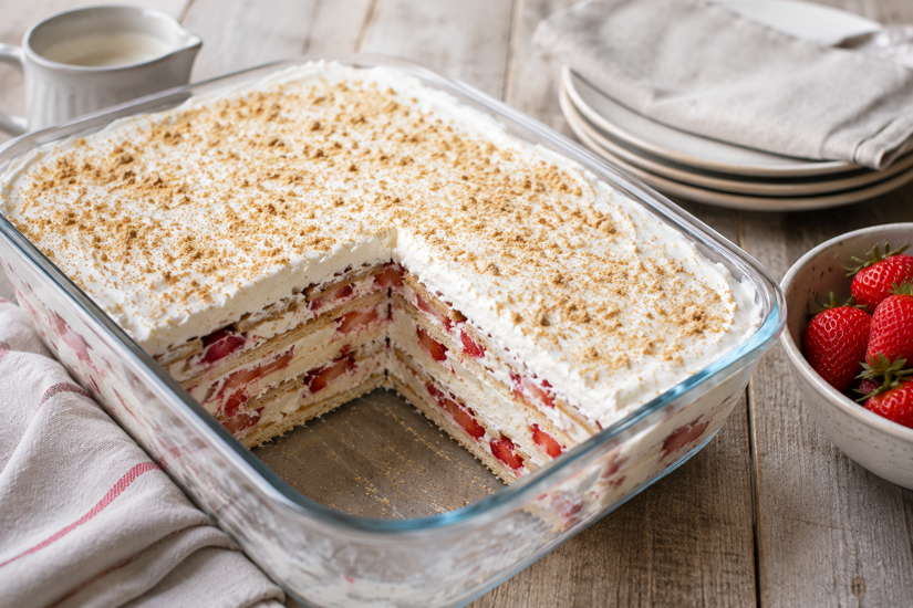 Classic Strawberry Icebox Cake