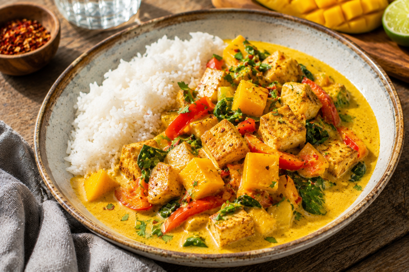 Creamy Coconut Mango Tofu Curry