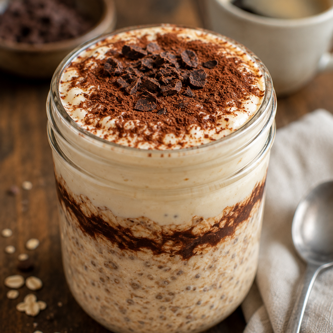 Decadent Tiramisu Overnight Oats