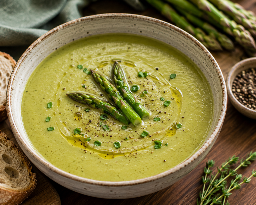 Velvety Vegan Creamy Asparagus Soup