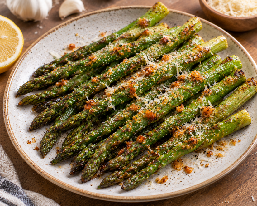 Crispy Garlic Parmesan Air Fryer Asparagus