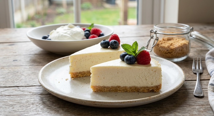 2-Ingredient Greek Yogurt Cheesecake