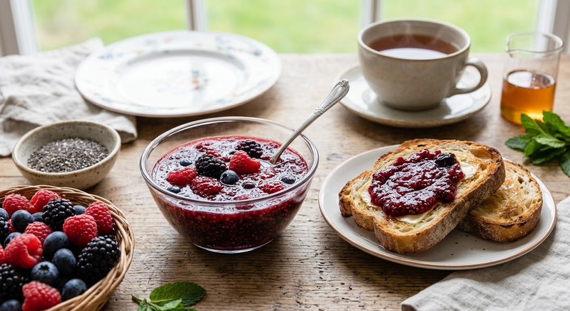 Quick Berry Chia Jam