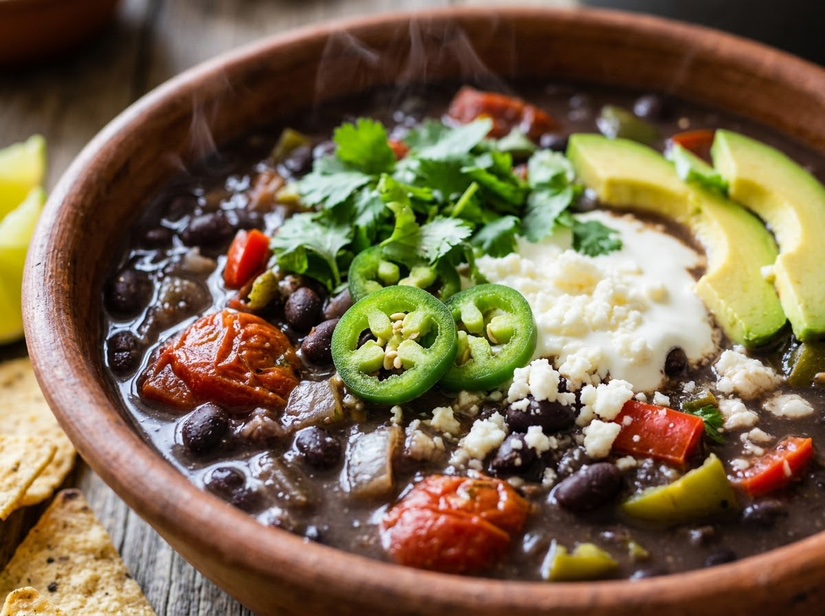 Smoky Mexican Black Bean Stew