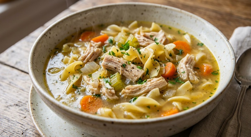 Cozy Homestyle Chicken Noodle Soup