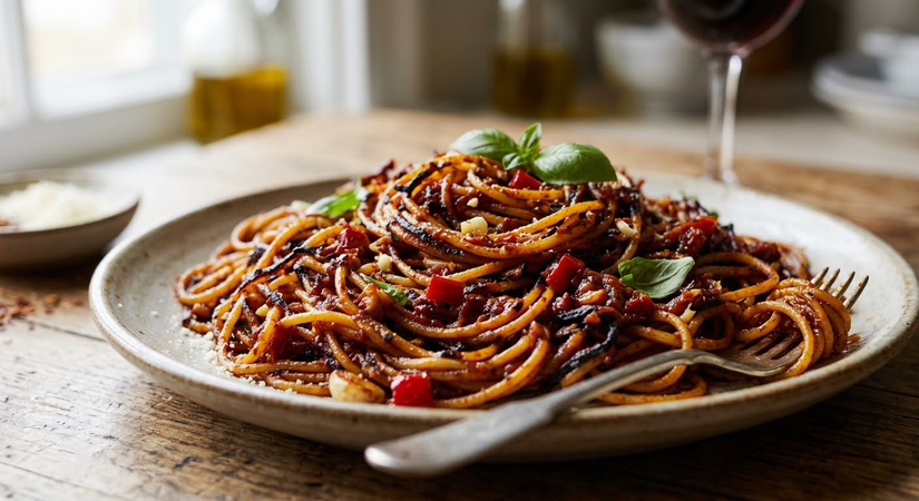 Spaghetti all'Assassina (Crispy Charred Pasta)