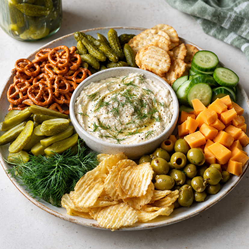 Viral Epic Dill Pickle Appetizer Plate